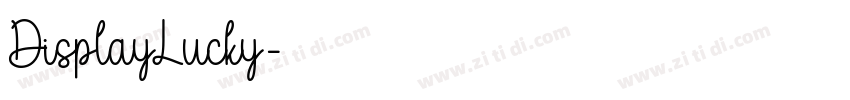 DisplayLucky字体转换