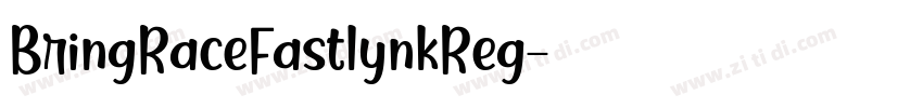 BringRaceFastlynkReg字体转换