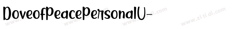 DoveofPeacePersonalU字体转换