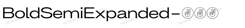 BoldSemiExpanded字体转换