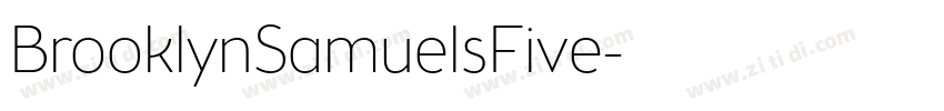 BrooklynSamuelsFive字体转换 BrooklynSamuelsFive字体转换