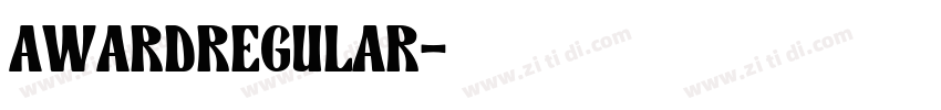 AwardRegular字体转换