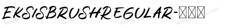 EksisBrushRegular字体转换