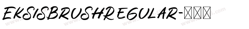 EksisBrushRegular字体转换