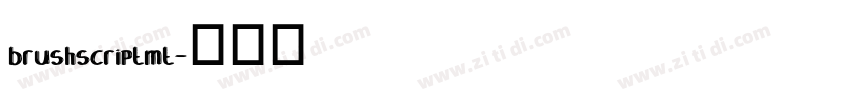 brushscriptmt字体转换