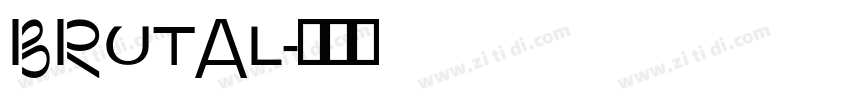 BRUTAL字体转换