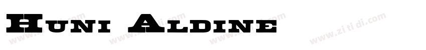 Huni_Aldine字体转换