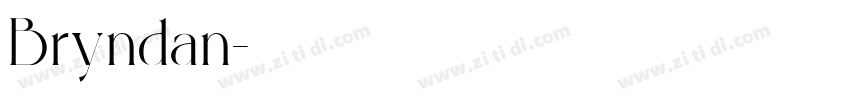 Bryndan字体转换