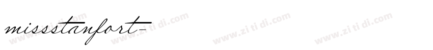missstanfort字体转换