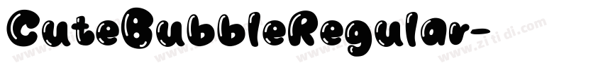 CuteBubbleRegular字体转换