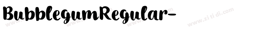 BubblegumRegular字体转换
