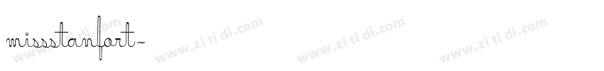 missstanfort字体转换
