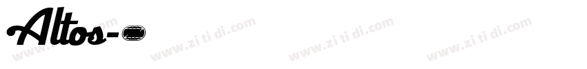 Altos字体转换