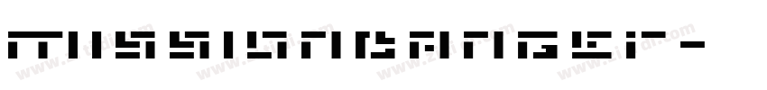 missiondanger字体转换