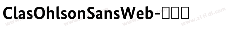 ClasOhlsonSansWeb字体转换