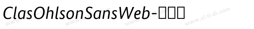 ClasOhlsonSansWeb字体转换