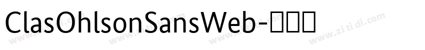 ClasOhlsonSansWeb字体转换