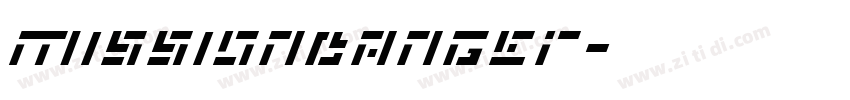missiondanger字体转换
