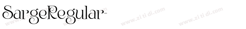 SargeRegular字体转换 SargeRegular字体转换