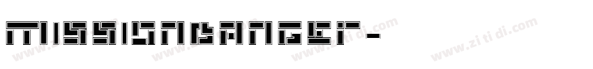 missiondanger字体转换