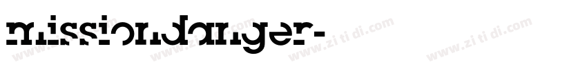 missiondanger字体转换