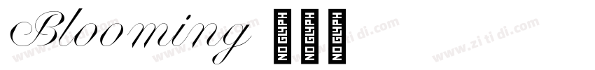 Blooming字体转换