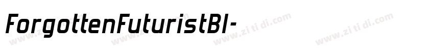 ForgottenFuturistBl字体转换