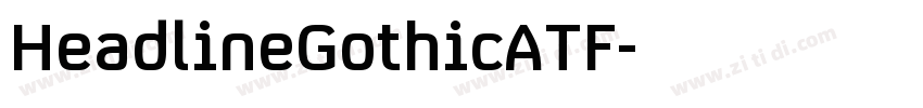 HeadlineGothicATF字体转换