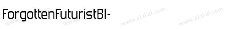ForgottenFuturistBl字体转换