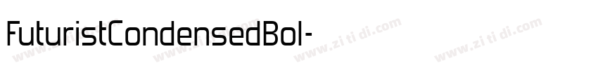 FuturistCondensedBol字体转换
