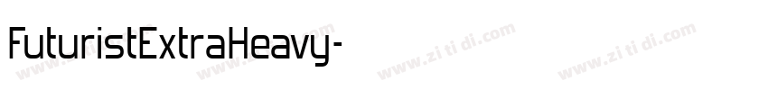 FuturistExtraHeavy字体转换