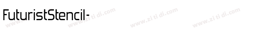 FuturistStencil字体转换