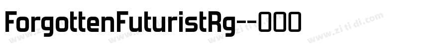 ForgottenFuturistRg-字体转换