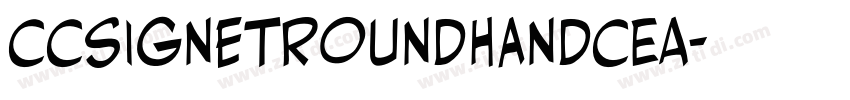 CCSignetRoundhandCEA字体转换