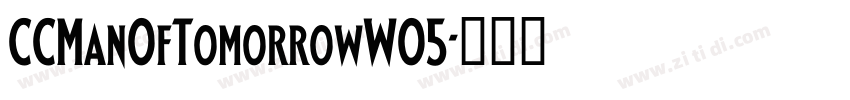 CCManOfTomorrowW05字体转换 CCManOfTomorrowW05字体转换