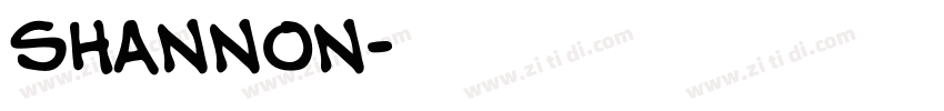 shannon字体转换