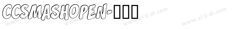 CCSmashOpen字体转换