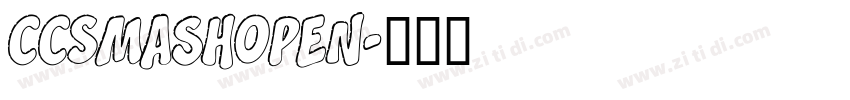 CCSmashOpen字体转换