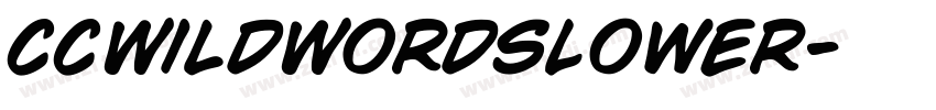 CCWildWordsLower字体转换