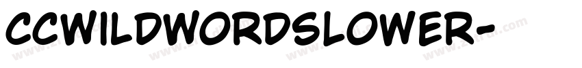 CCWildWordsLower字体转换