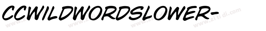 CCWildWordsLower字体转换