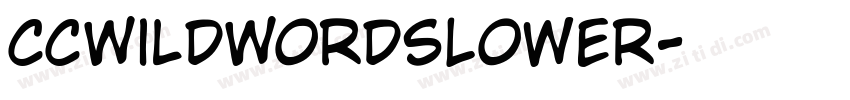 CCWildWordsLower字体转换