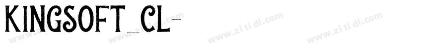 Kingsoft_Cl字体转换