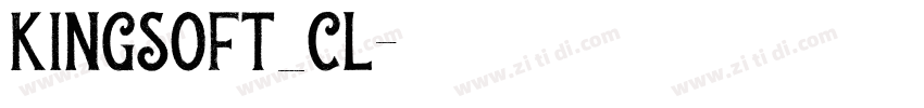 Kingsoft_Cl字体转换