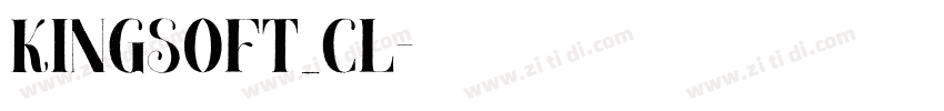 Kingsoft_Cl字体转换