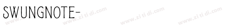 SwungNote字体转换
