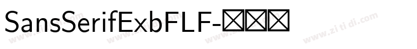 SansSerifExbFLF字体转换