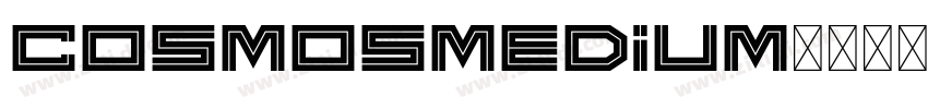 CosmosMedium字体转换