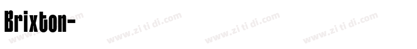 Brixton字体转换