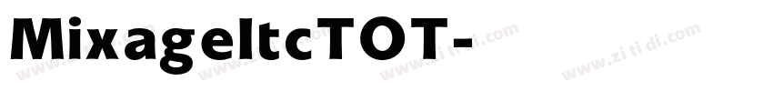 MixageItcTOT字体转换